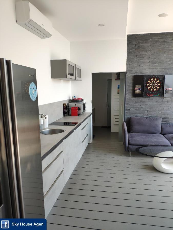 Piscine Chauffee Et Spa Jacuzzi Privatif Terrasse Sans Vis A Vis ,,,Sky House Agen,,, Agen