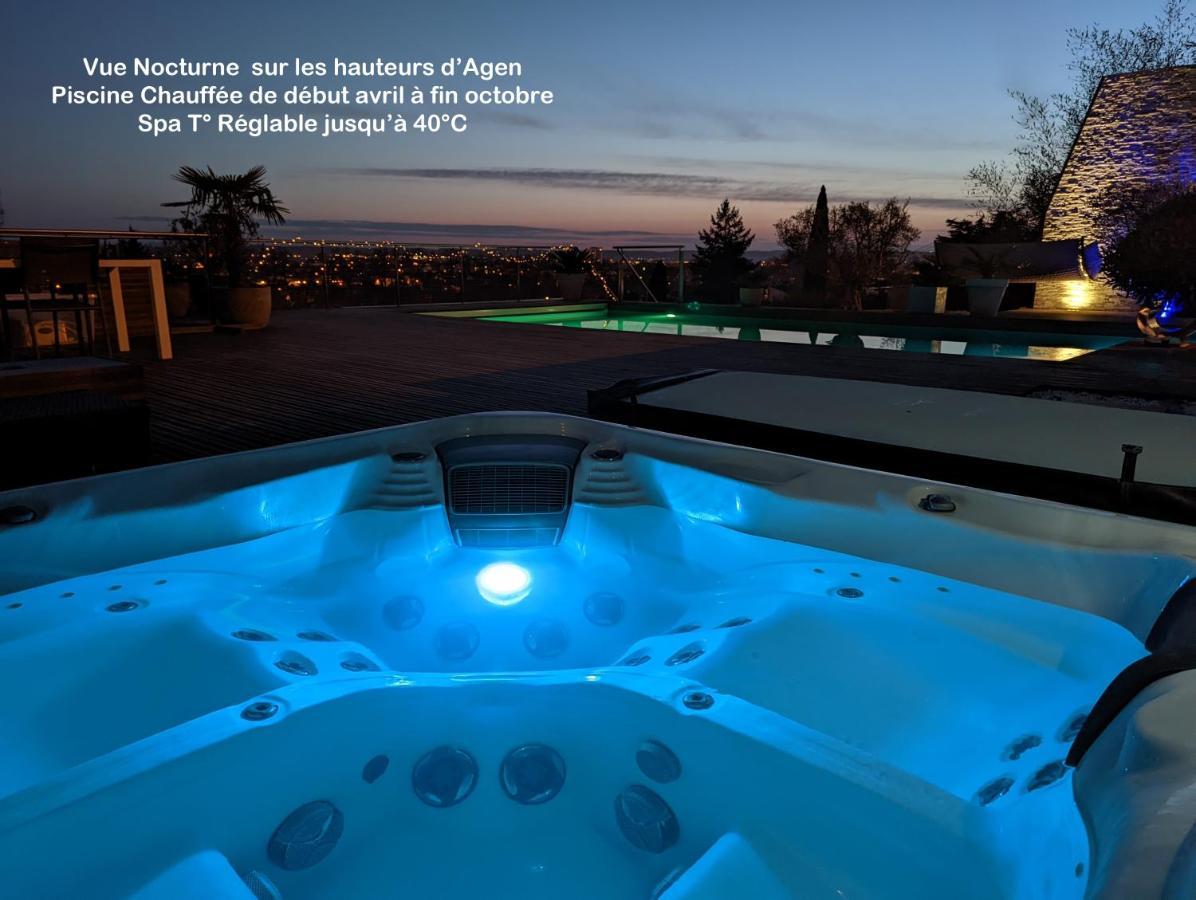 Apartment Piscine Chauffee Et Spa Jacuzzi Privatif Terrasse Sans Vis A Vis ,,,Sky House Agen,,, Agen